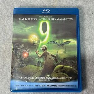 9 Nine Blu Ray Disc Movie Tim Burton Timur Bekmambetov Animated Sci Fi Adventure